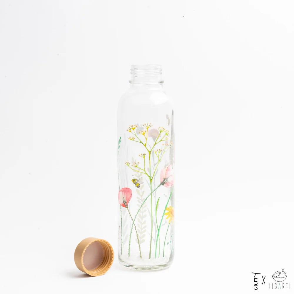 CARRY Trinkflasche aus Glas 0,7 l