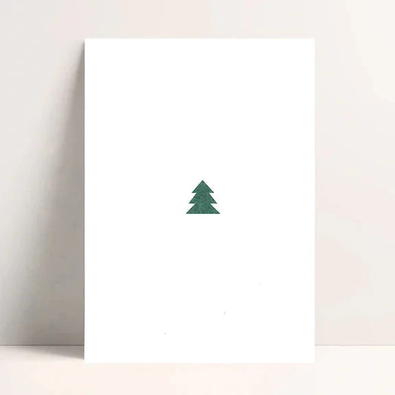Jukserei Postkarte "Christmas Tree" Grün