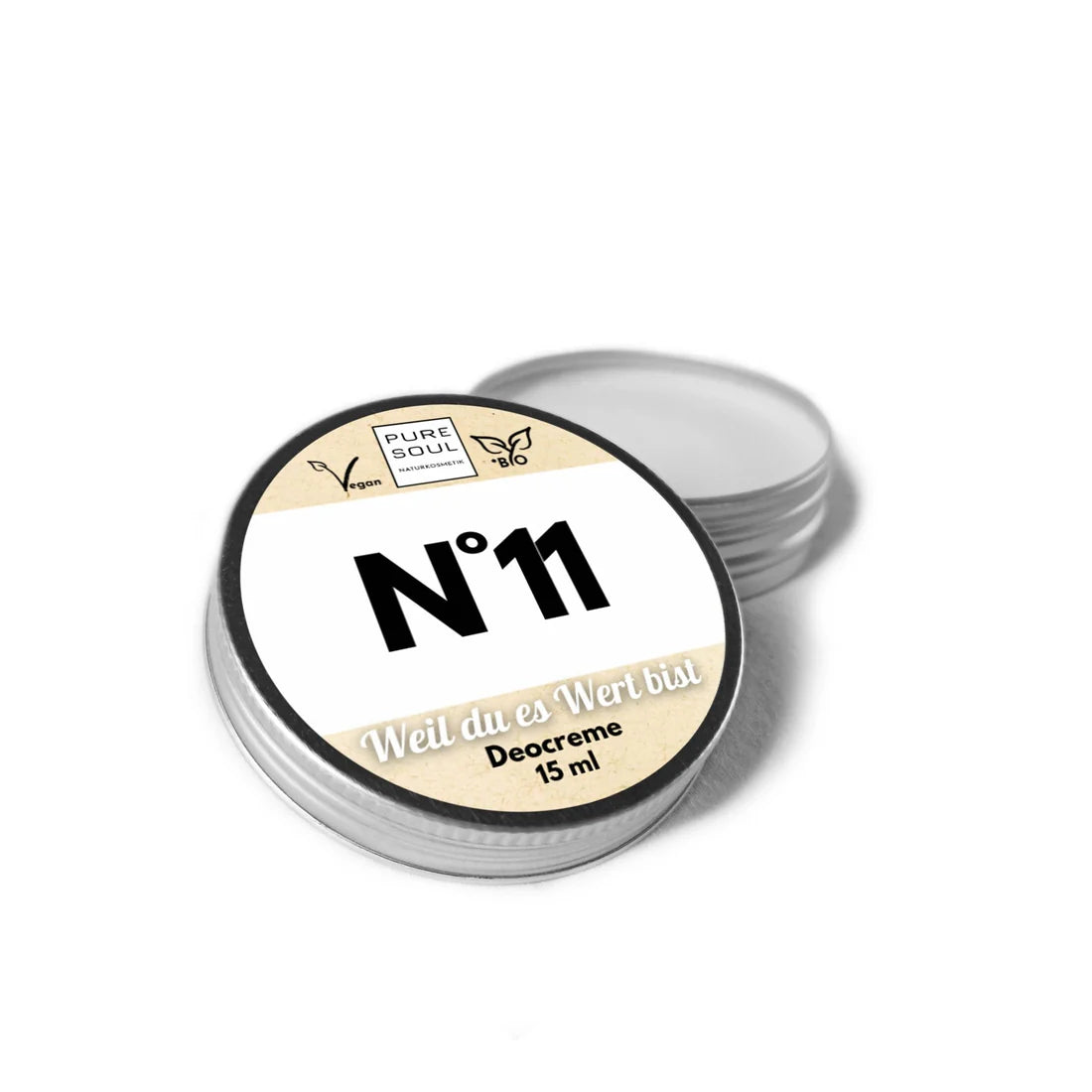 PURE SOUL Naturkosmetik Deo Creme "N° 11" 15 ml frisch balsamisch pudrig leicht zitrisch
