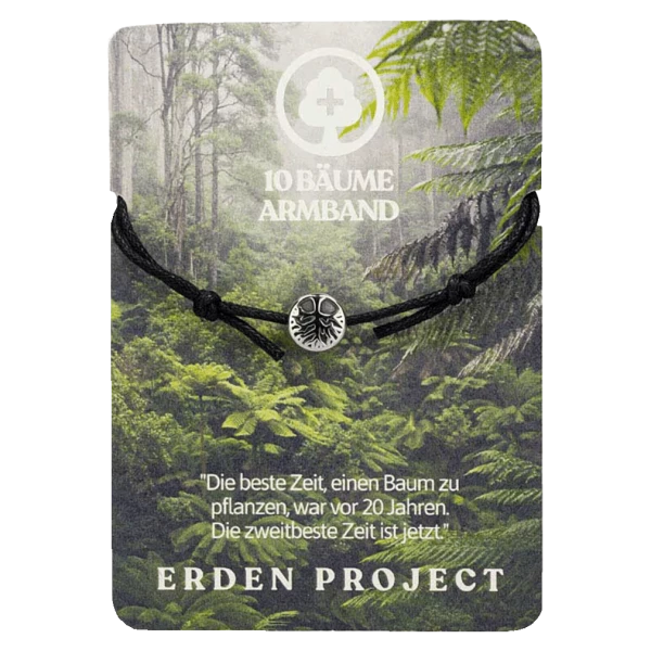 Erden Projekt Armband "10 Bäume" Onesize Silber