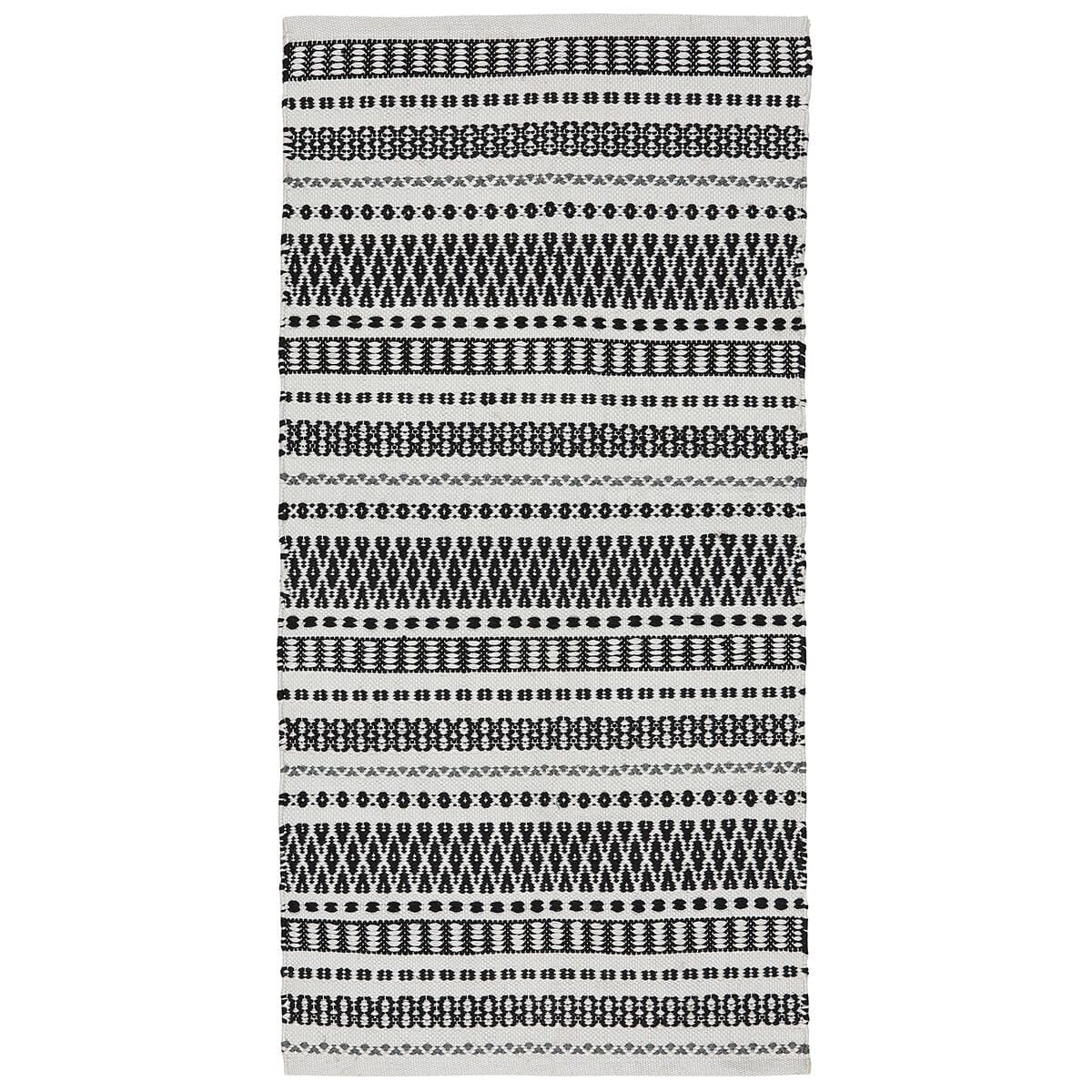 LIV interior Outdoor Decke "FAROE" 130x180 cm Black White