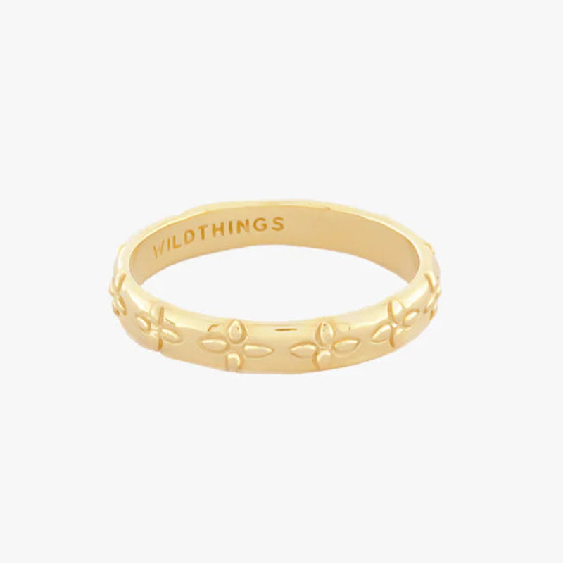 Wildthings Ring "Floral Embrace" Gold Plated