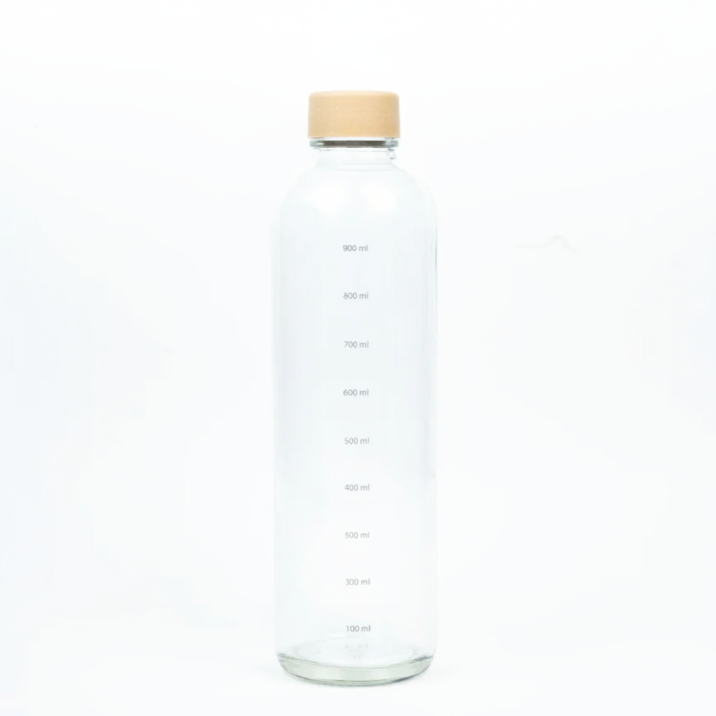 CARRY Trinkflasche aus Glas 1 l