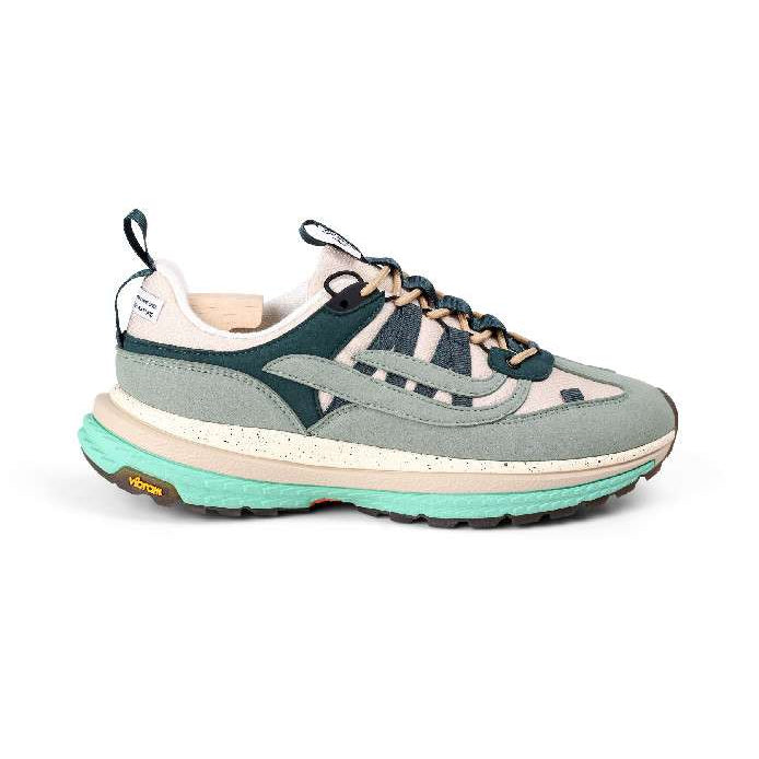Genesis Footwear Unisex Sneaker "G-Machu Suede" Shilf Beige Teal