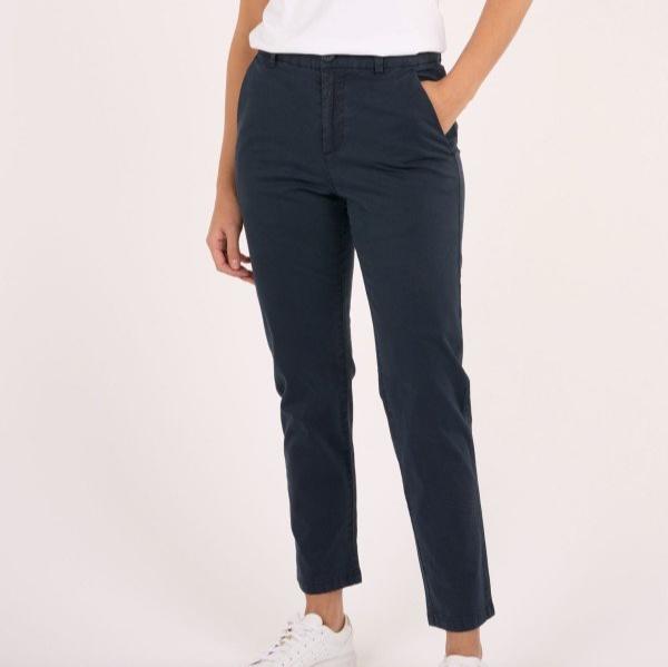 KnowledgeCotton Apparel Damen Chino "Iris" 34 Dunkelblau