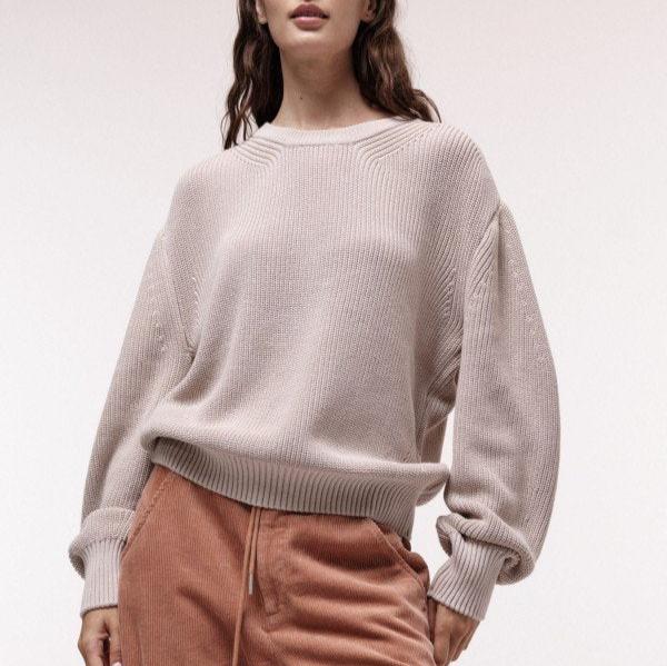 LANIUS Damen Grobstrick Pullover 40 Chalk
