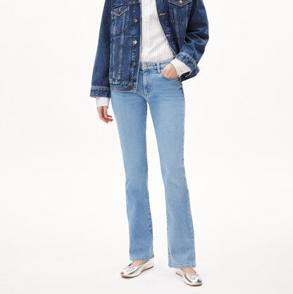 ARMEDANGELS Damen Jeans Boot Cut "LINNAA LOW" Easy Blue