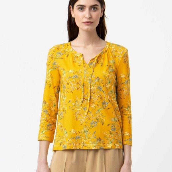 Lana natural wear Damen Bluse "Maya" 36 Melon light