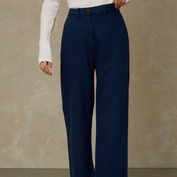 Kings of Indigo Damen Cropped Jeans "Daria" 30 32 Worker Blue