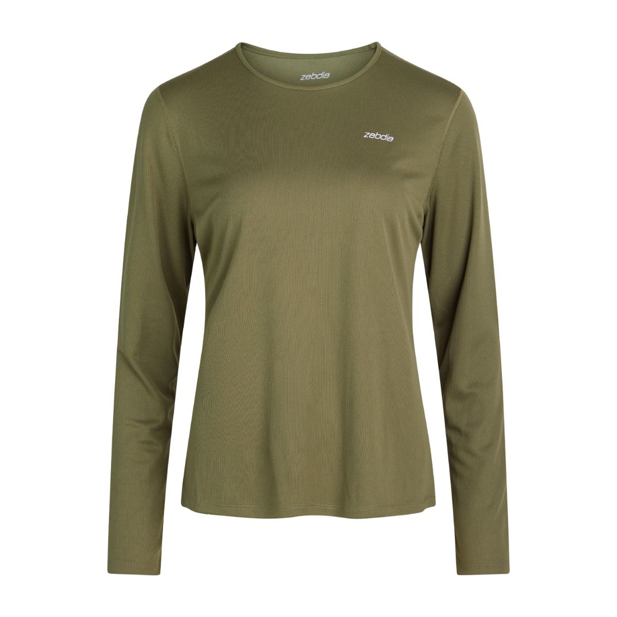 ZEBDIA Women Sports Tee "L/S" Army