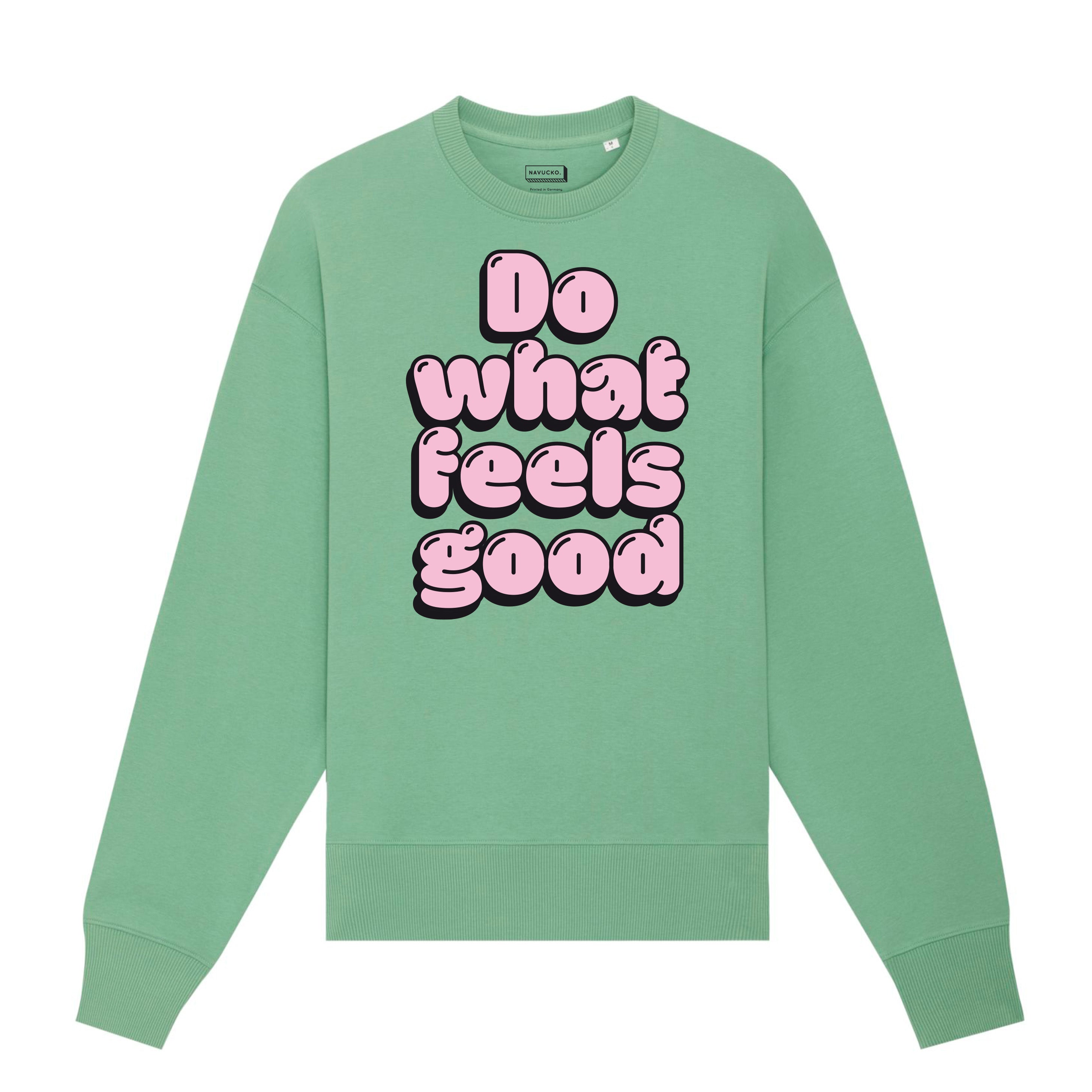 Navucko Sweater "Do what feels good" XL Dusty Mint