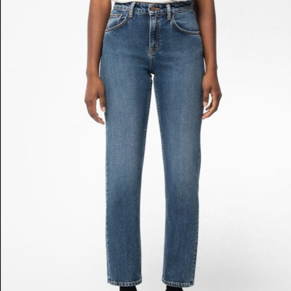 Nudie Jeans Jeans "Straight Sally Indigo Autumn"