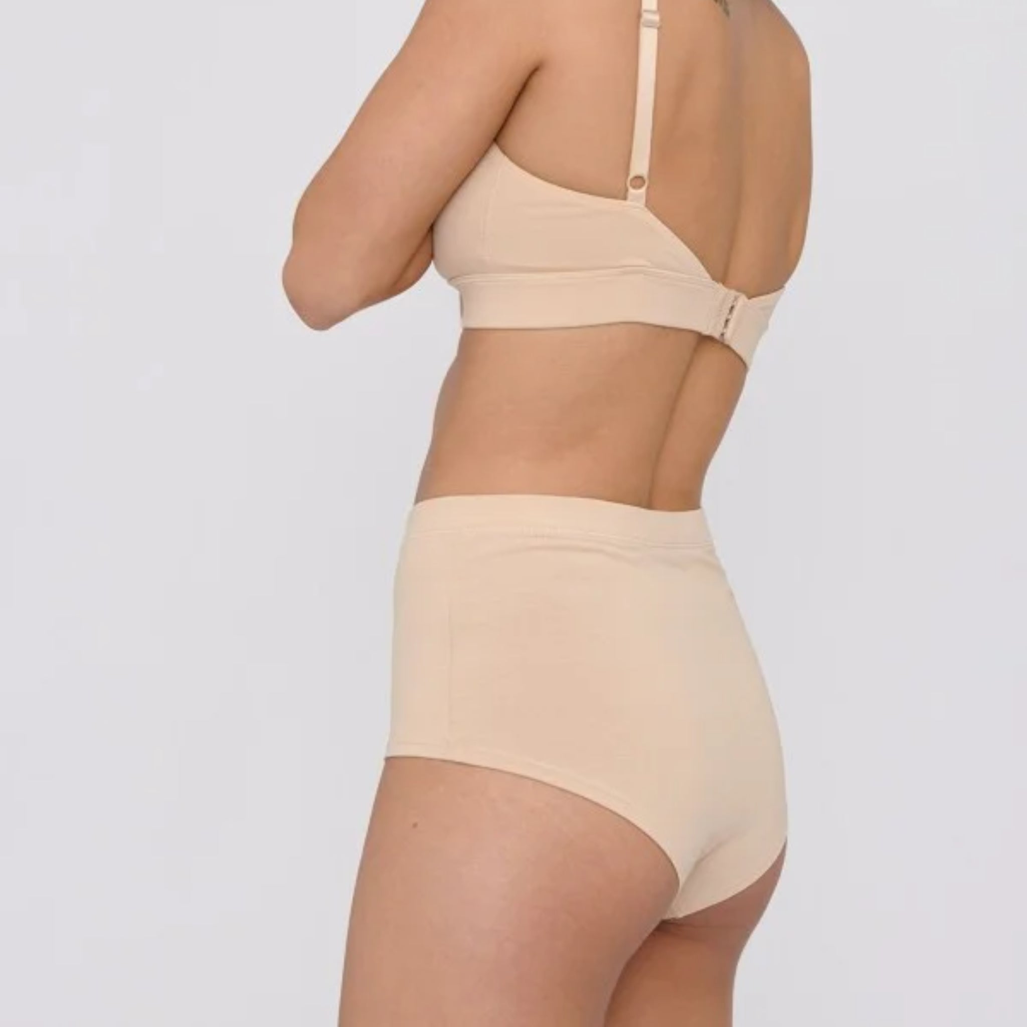 Organic Basics Panty Super High Rise 2-Pack Oak