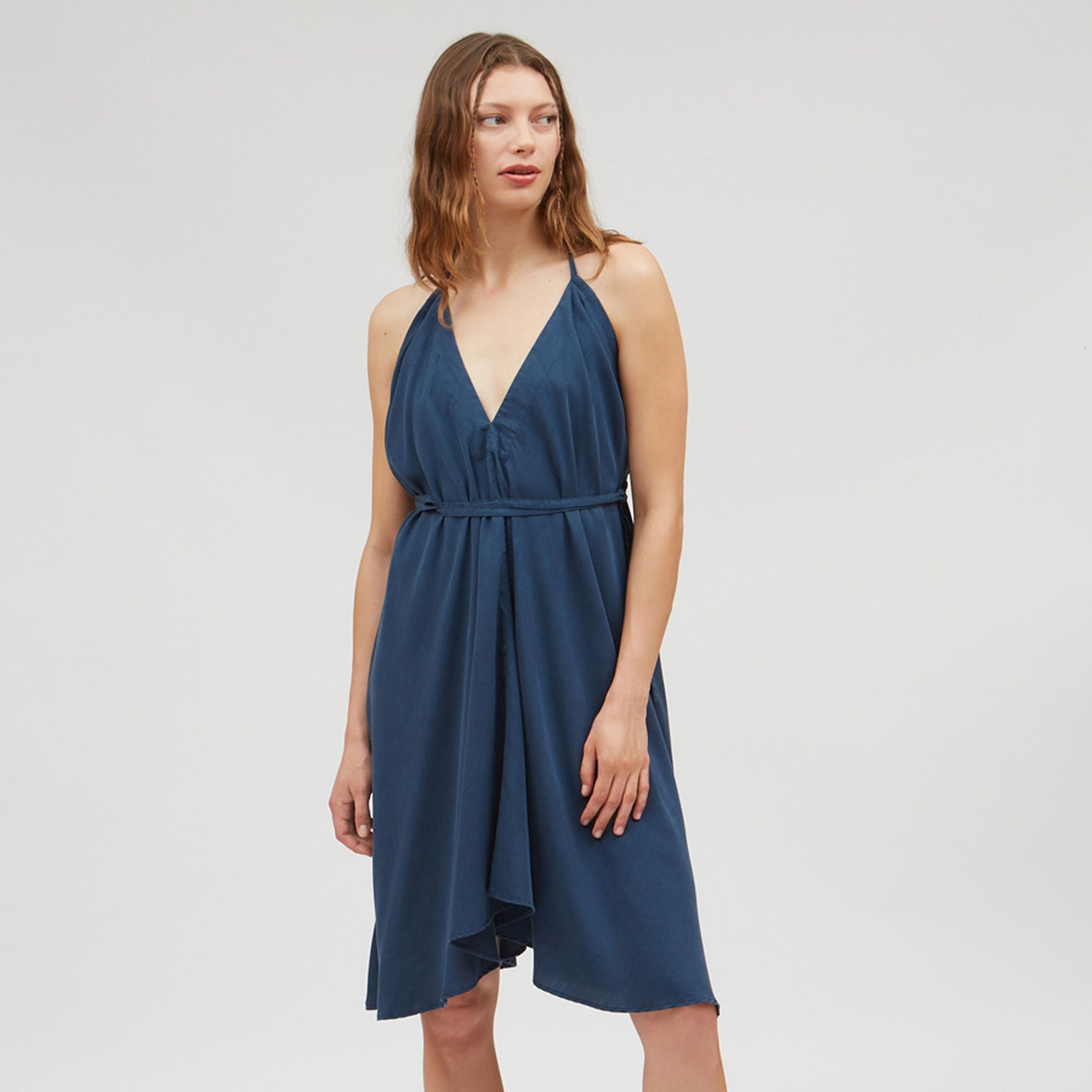 SUITE13LAB Damen Kleid "MP SHORT TENCEL SS24" One Size Blau (Blue Night)
