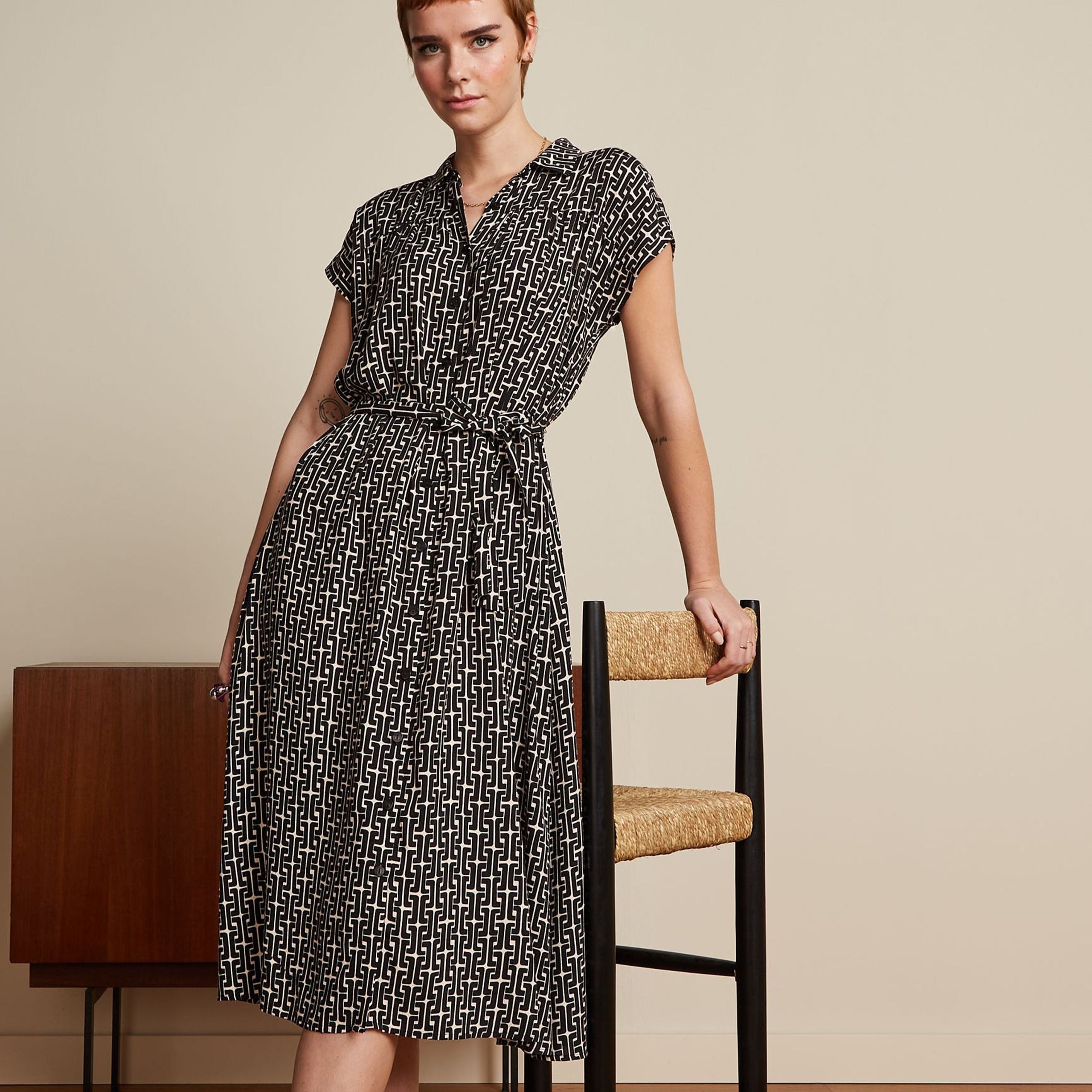 King Louie Amy Dress "Frankie" 34 Schwarz