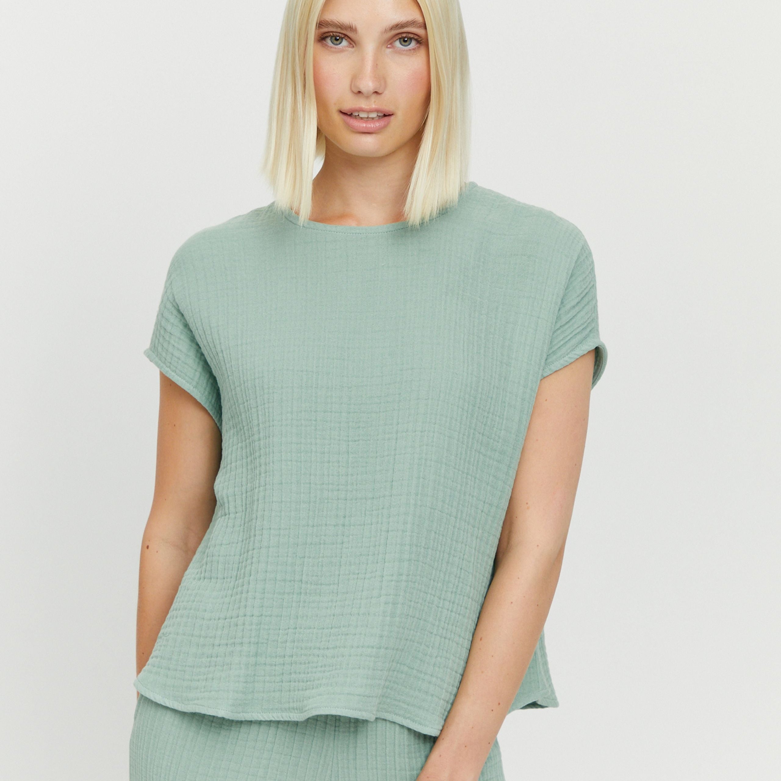 Mazine Blouse "Kalia" Grün (cobalt green)