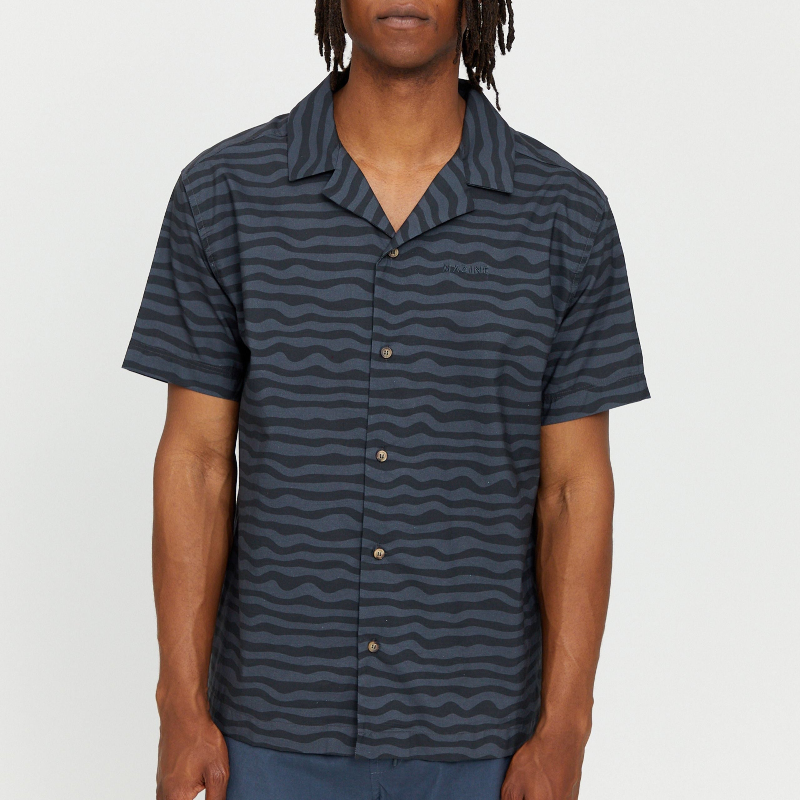 Mazine Hemd "Paia" S Blau (ink blue printed)
