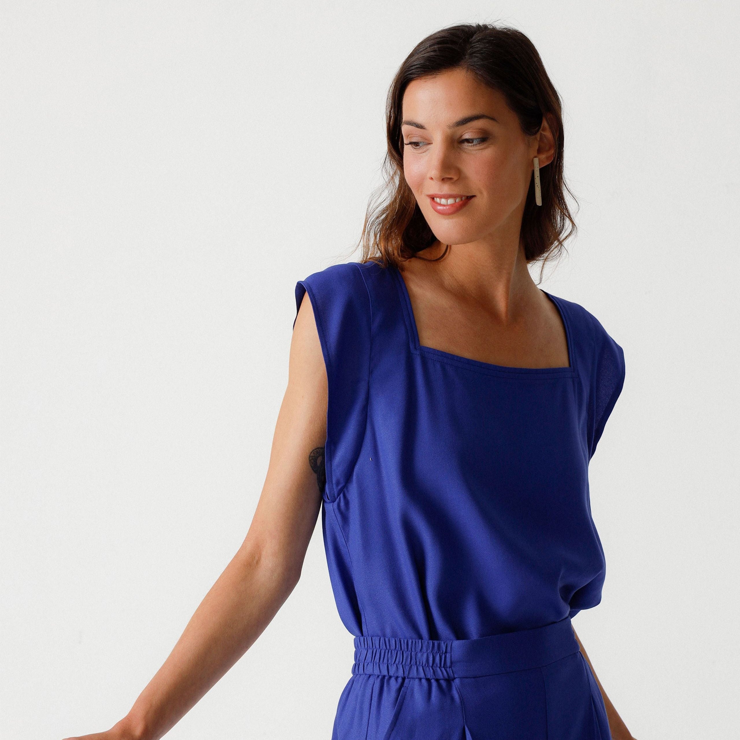 SKFK Bluse "SARE" Blau (Royal Blue)