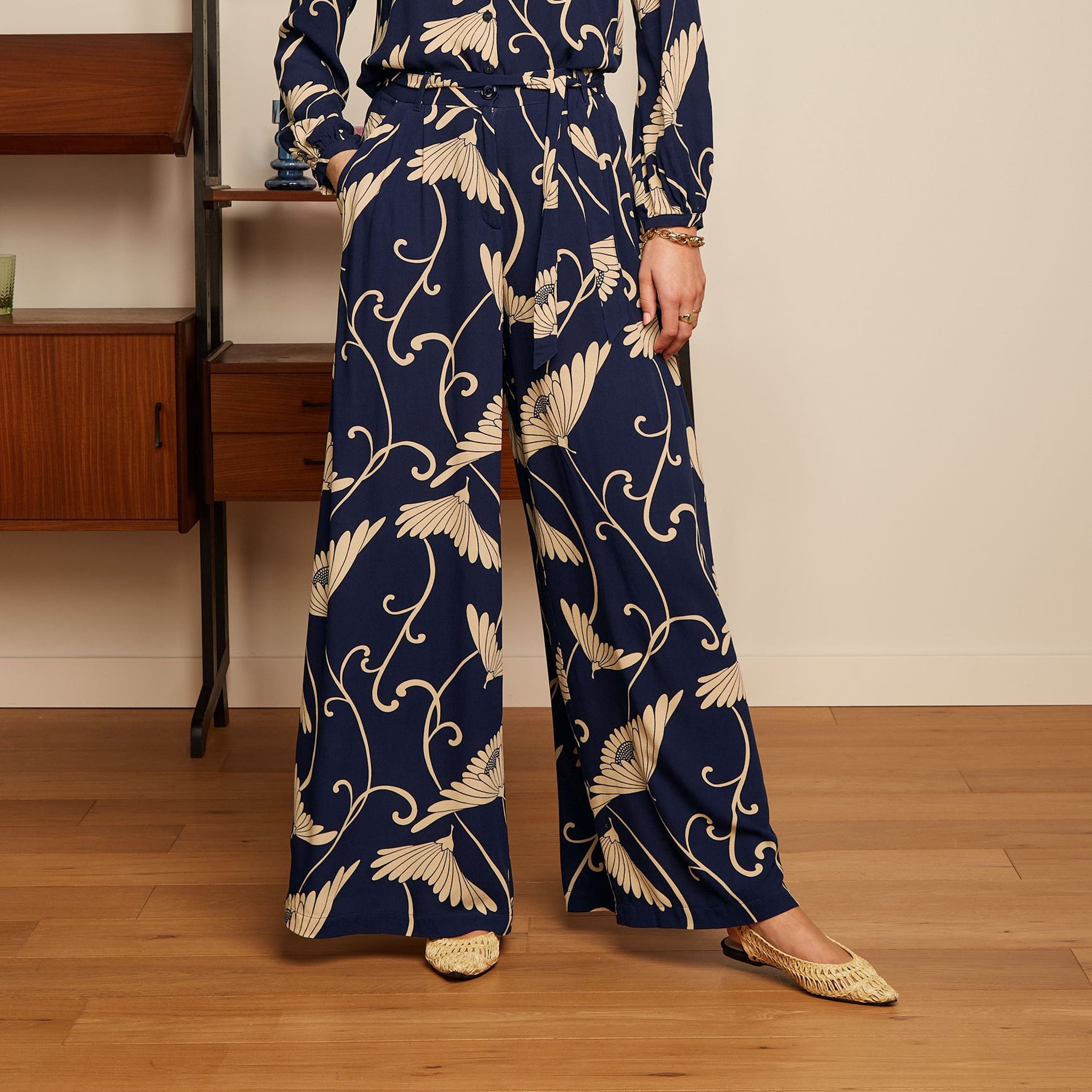 King Louie Marnie Pants "Pixy" Blau (Evening Blue)