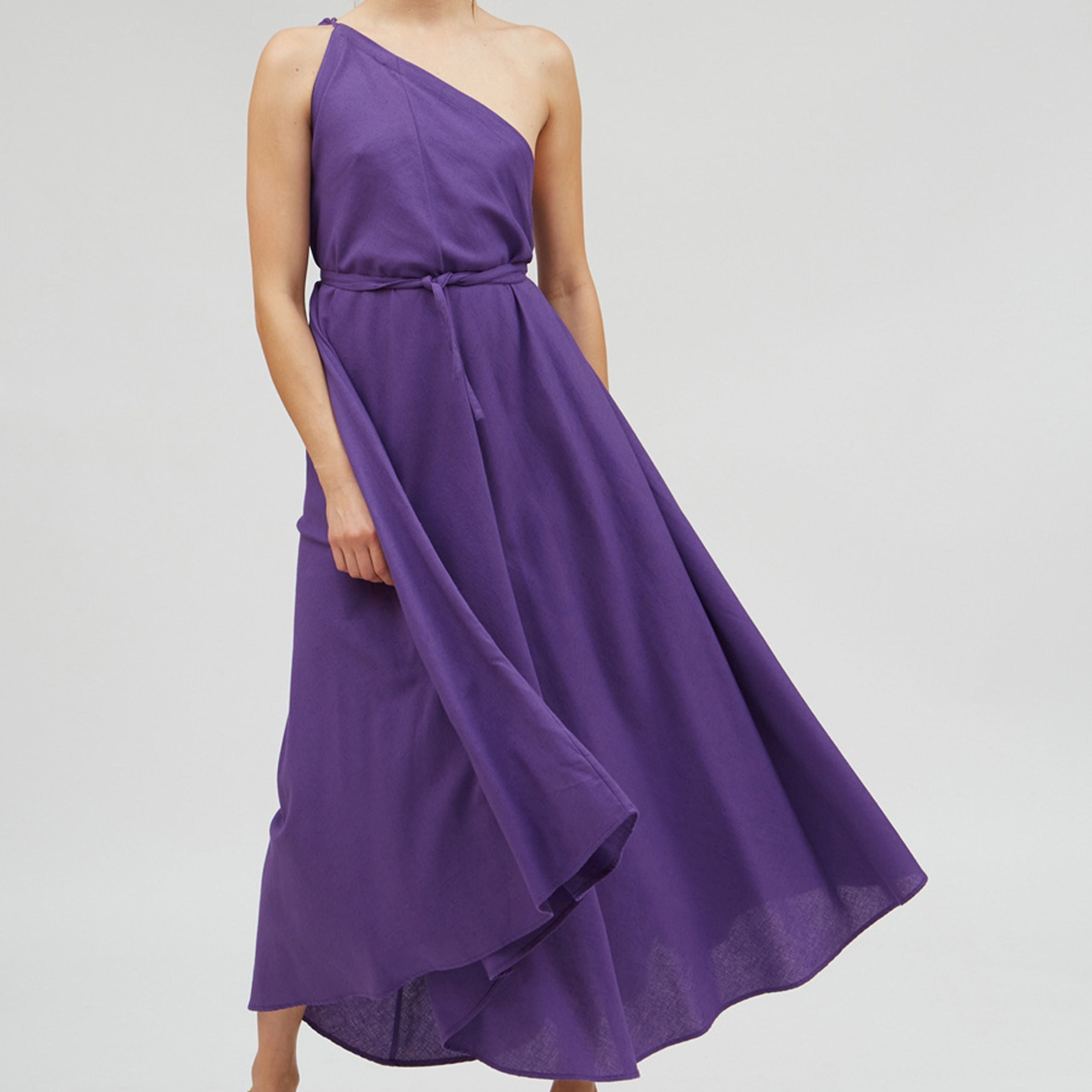 SUITE13LAB Langes DamenKleid "MP Long Cotton" One Size Lila (Violet)