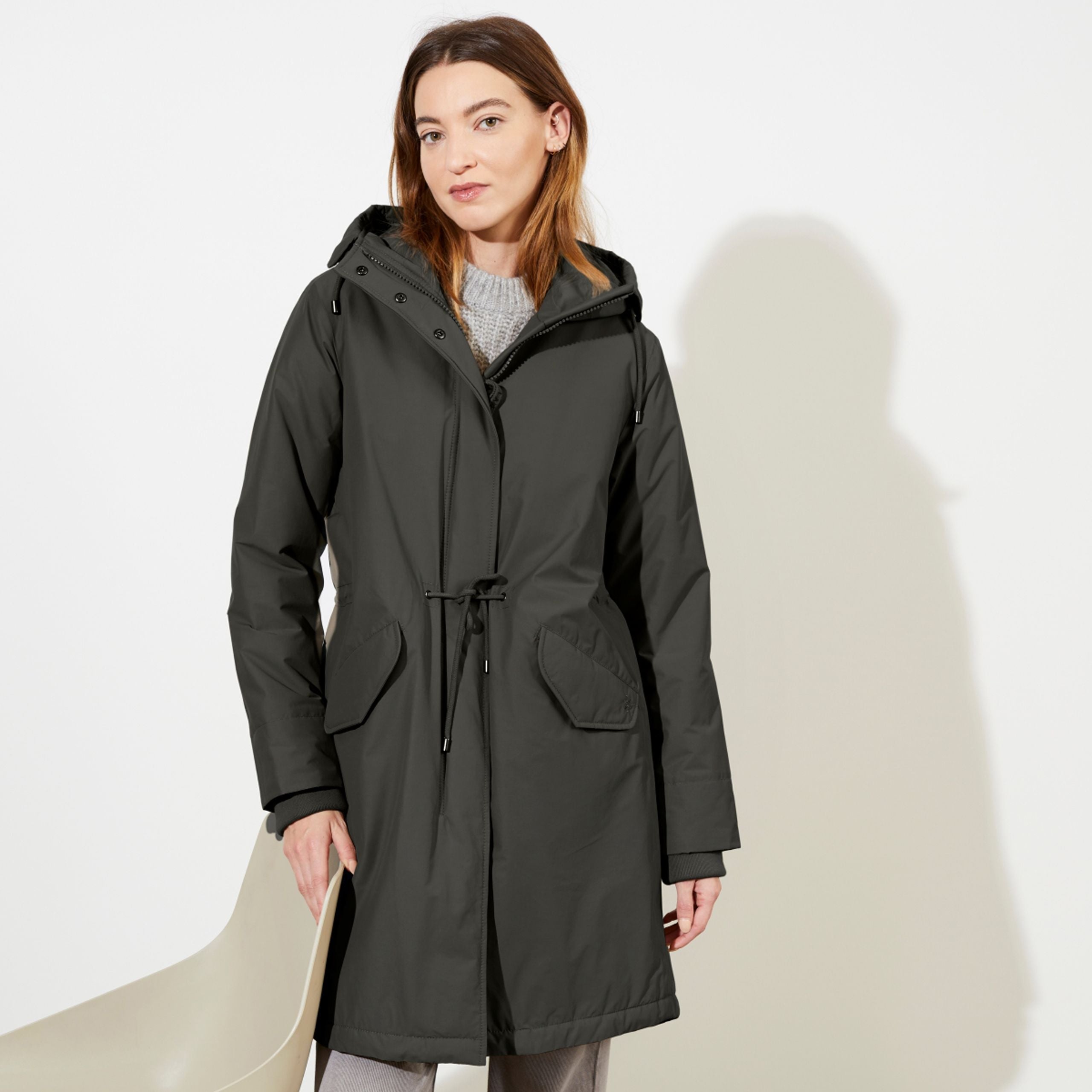 LangerChen Mantel "Lismore" S Grün (Dark Olive)