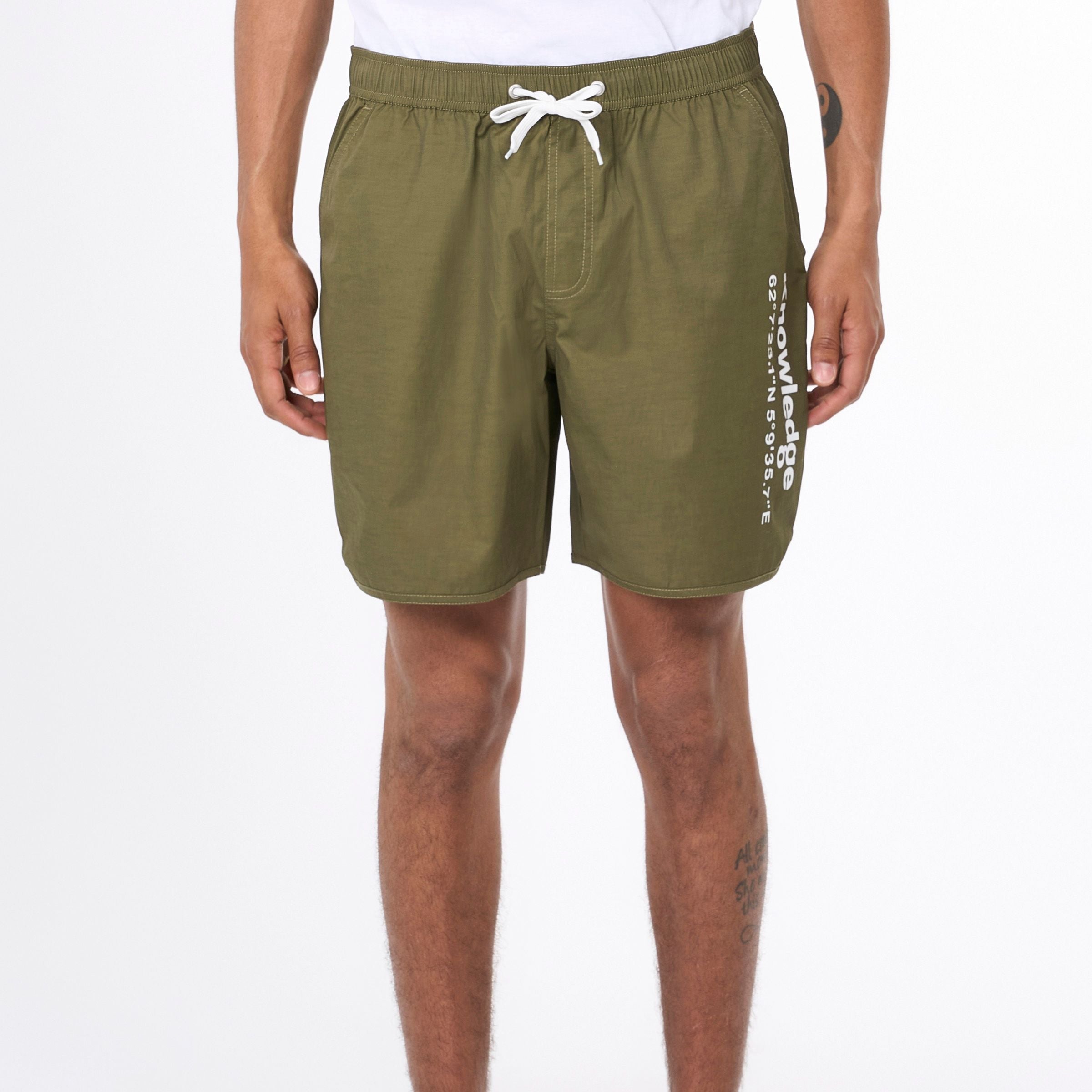 KnowledgeCotton Apparel Badehose "Knowledge" XXL Grün (Burned Olive)