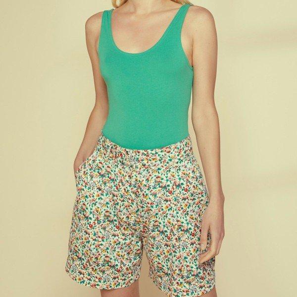 People Tree Damen Bodysuit "Yasmeen" XL Green