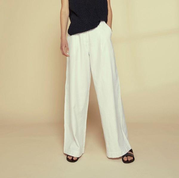 People Tree Damen Hose "Amita" White