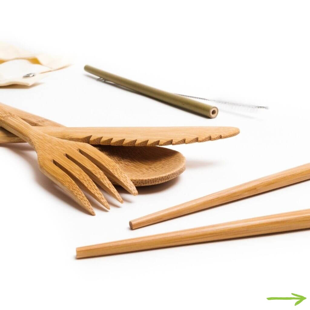 samebutgreen Bambus Besteck-Set