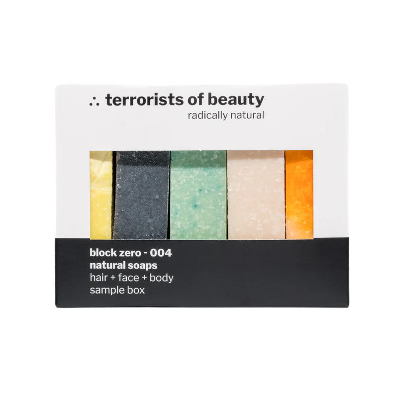 terrorists of beauty Blockseifen Sample Box XL "block zero 004" 250 g