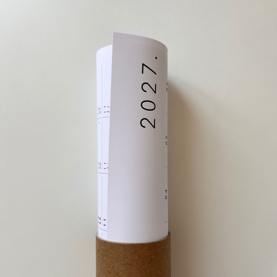 SANS.design Kalenderposter inkl. Aufkleberbogen 2027