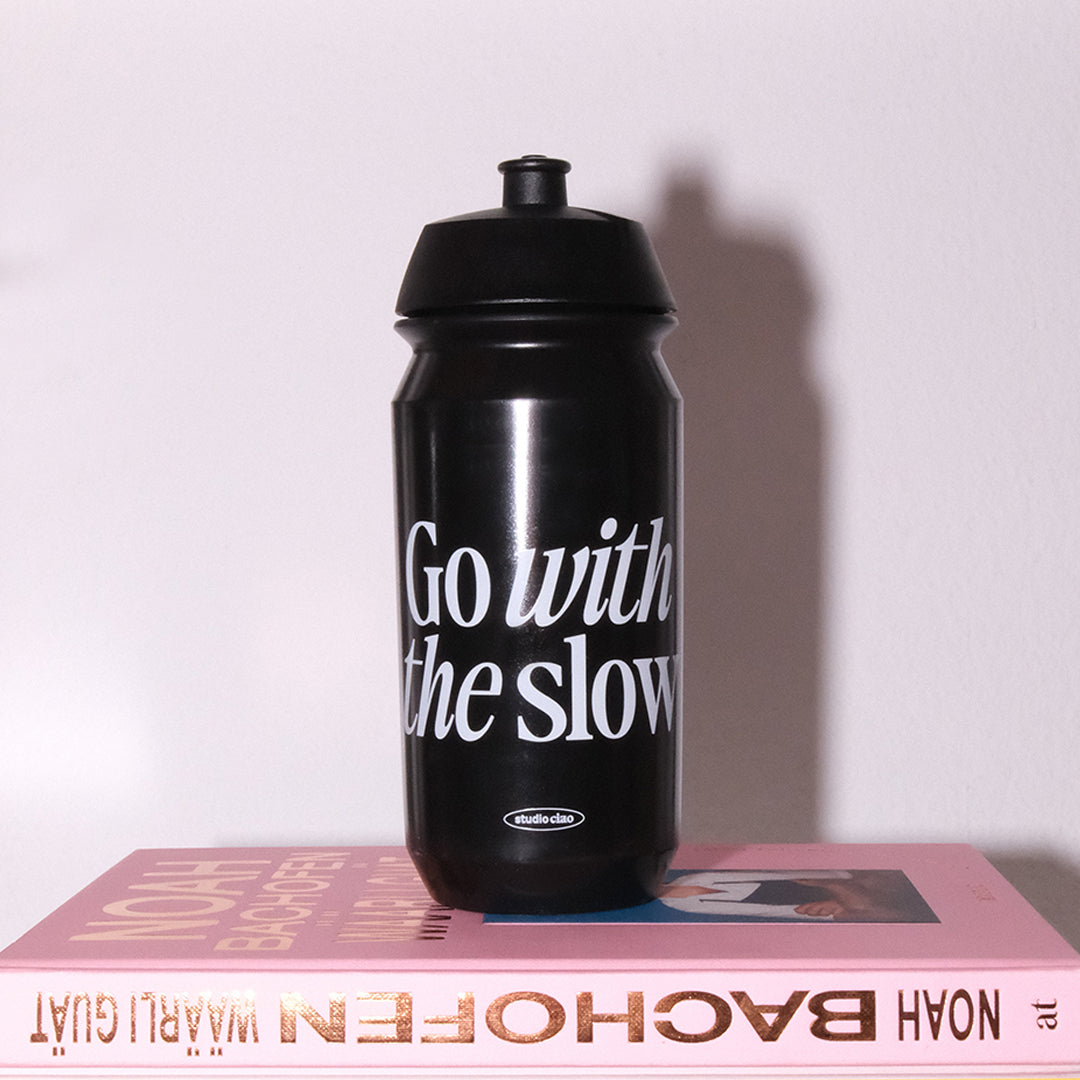 studio ciao Fahrradtrinkflasche 500 ml Go with the Slow 500 ml