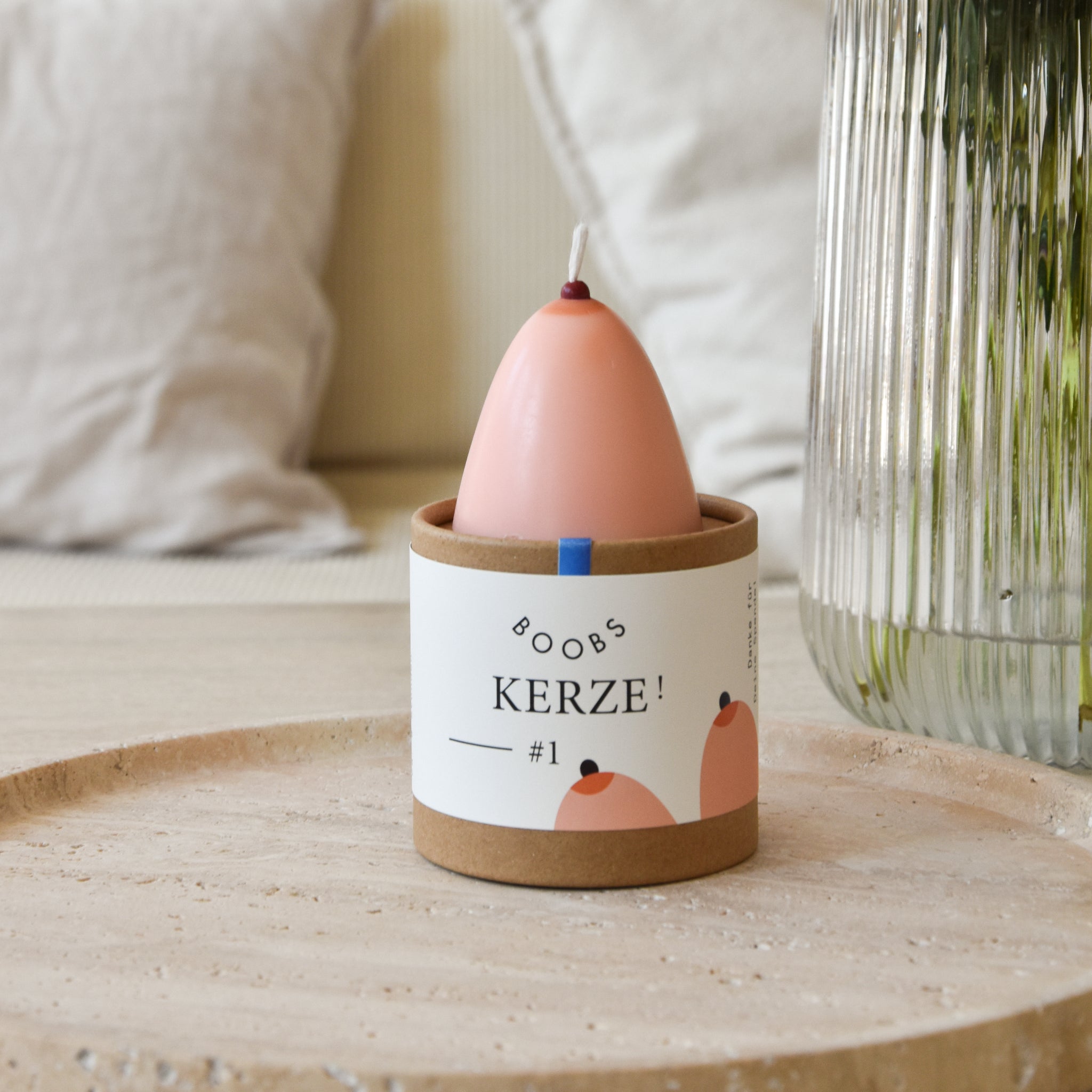 Selekkt Kerze "BOOBS" #1 Rosa Wohnaccessoires