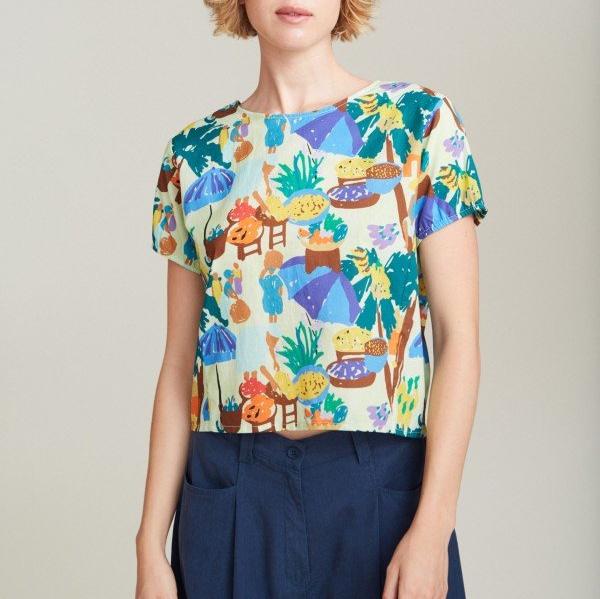 SUITE13LAB Damen Bluse "Cabrera" L Blau