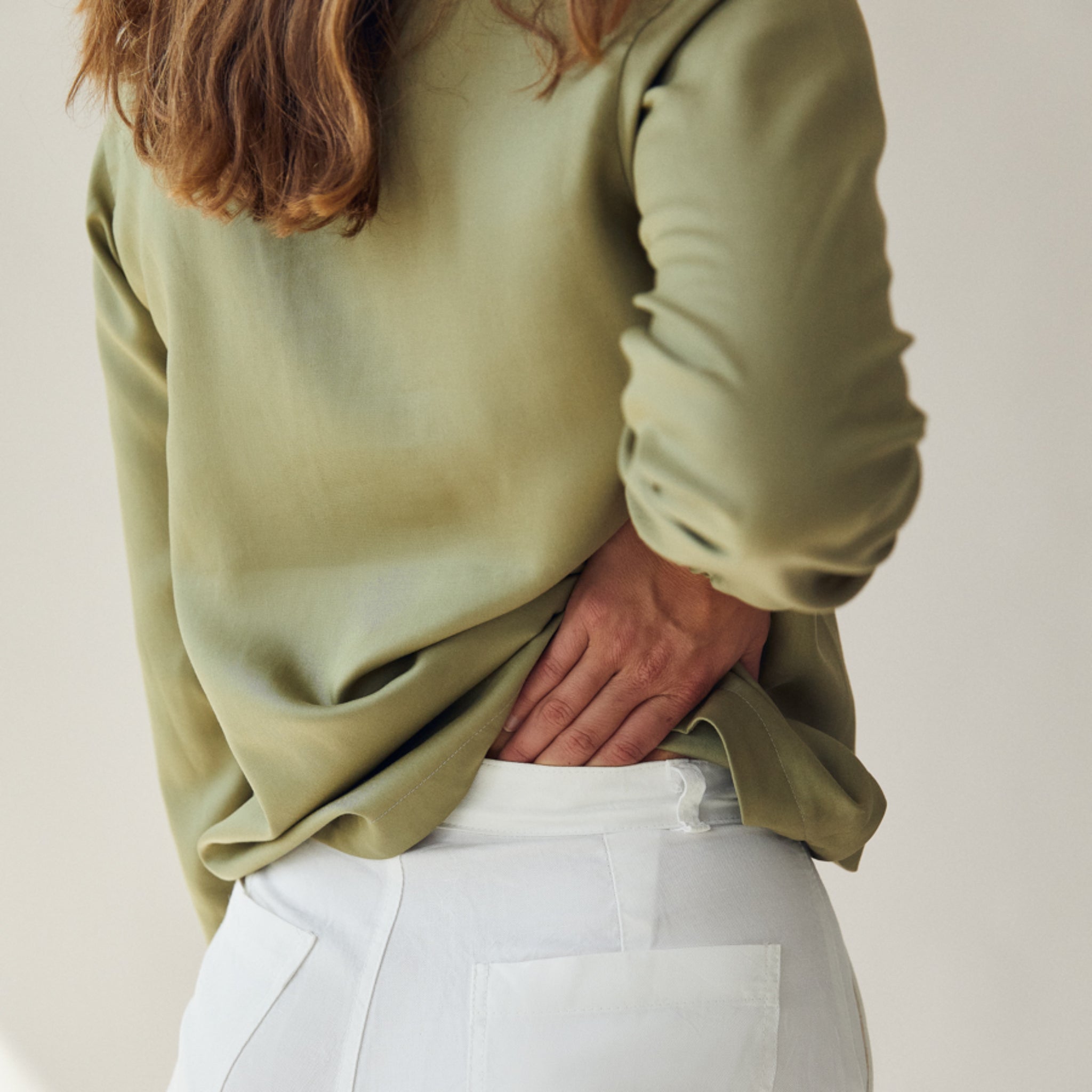 The Slow Label V-Neck Blouse