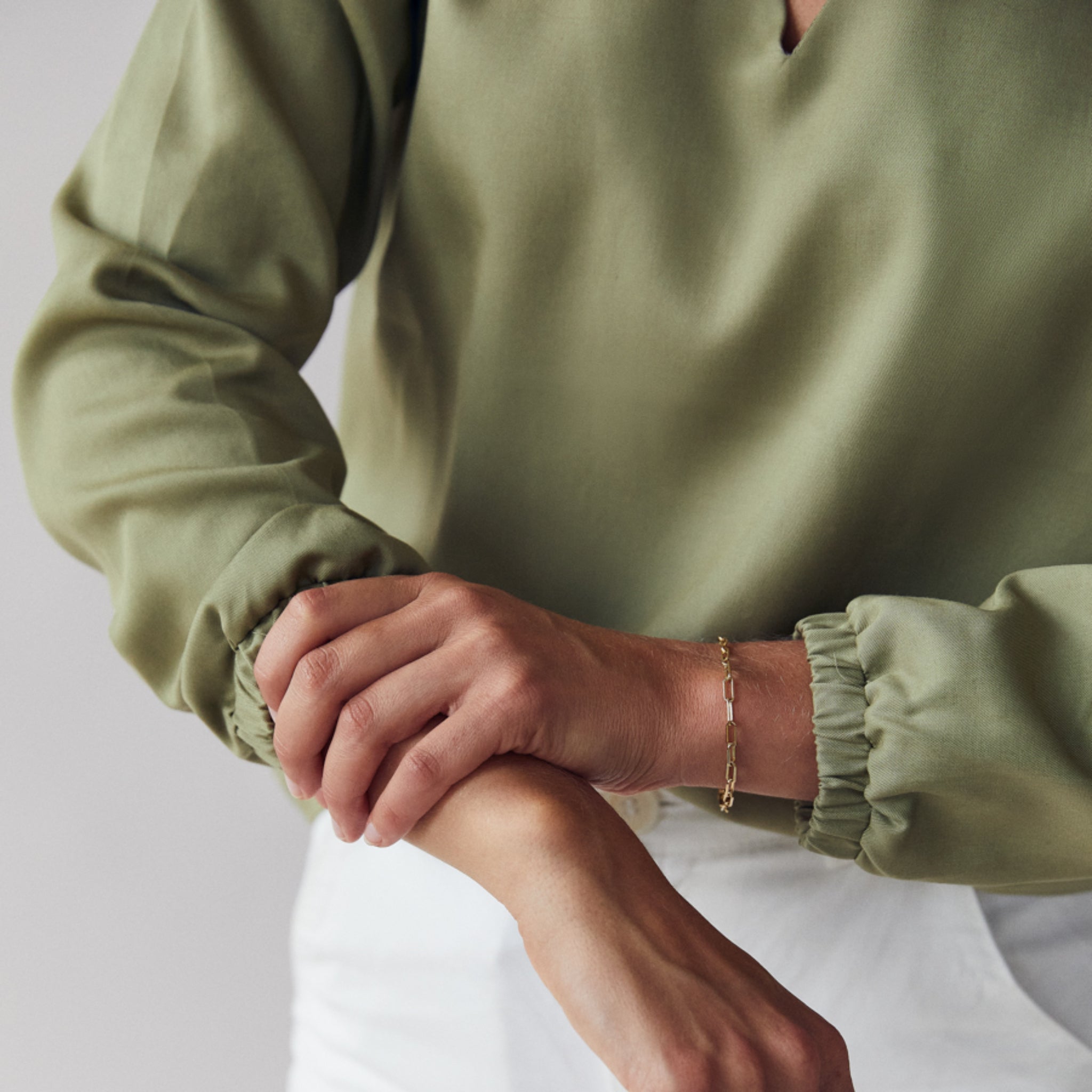 The Slow Label V-Neck Blouse