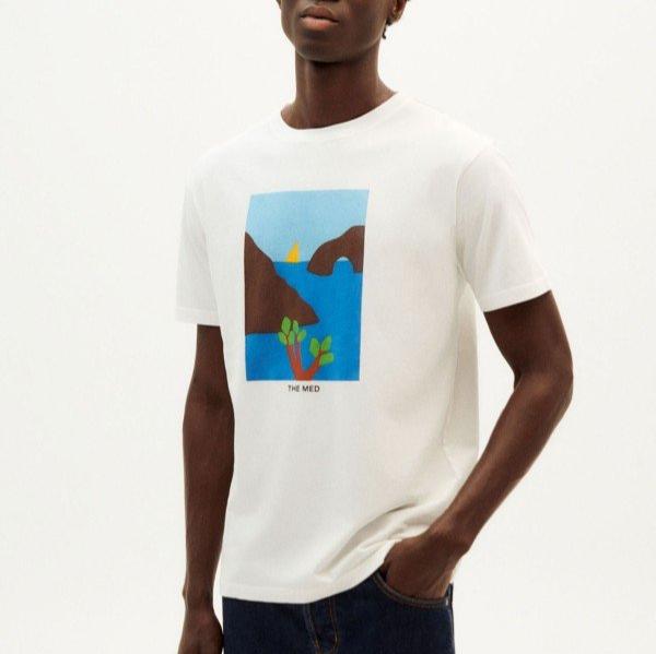 Thinking Mu Herren T-Shirt "The Med" XXL White
