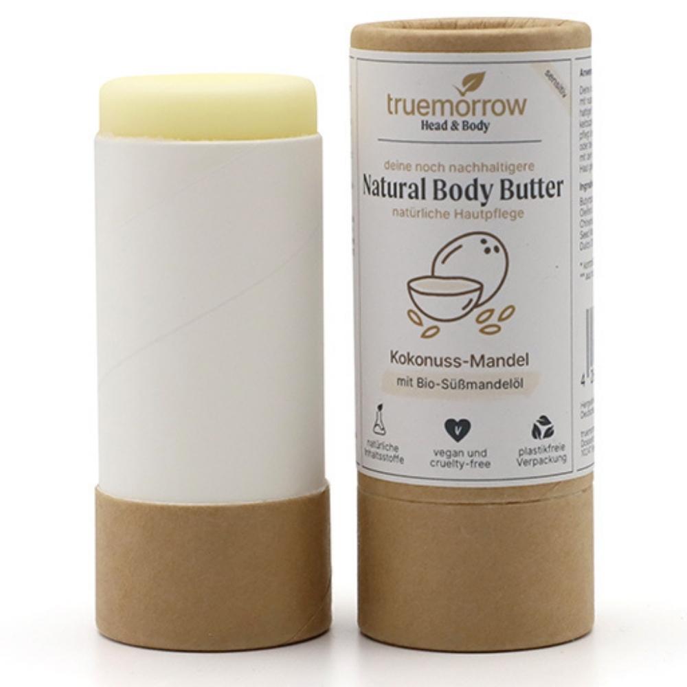 truemorrow Natural Body Butter "Kokosnuss-Mandel" 45 g