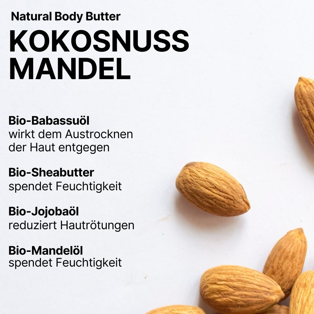 truemorrow Natural Body Butter "Kokosnuss-Mandel" 45 g