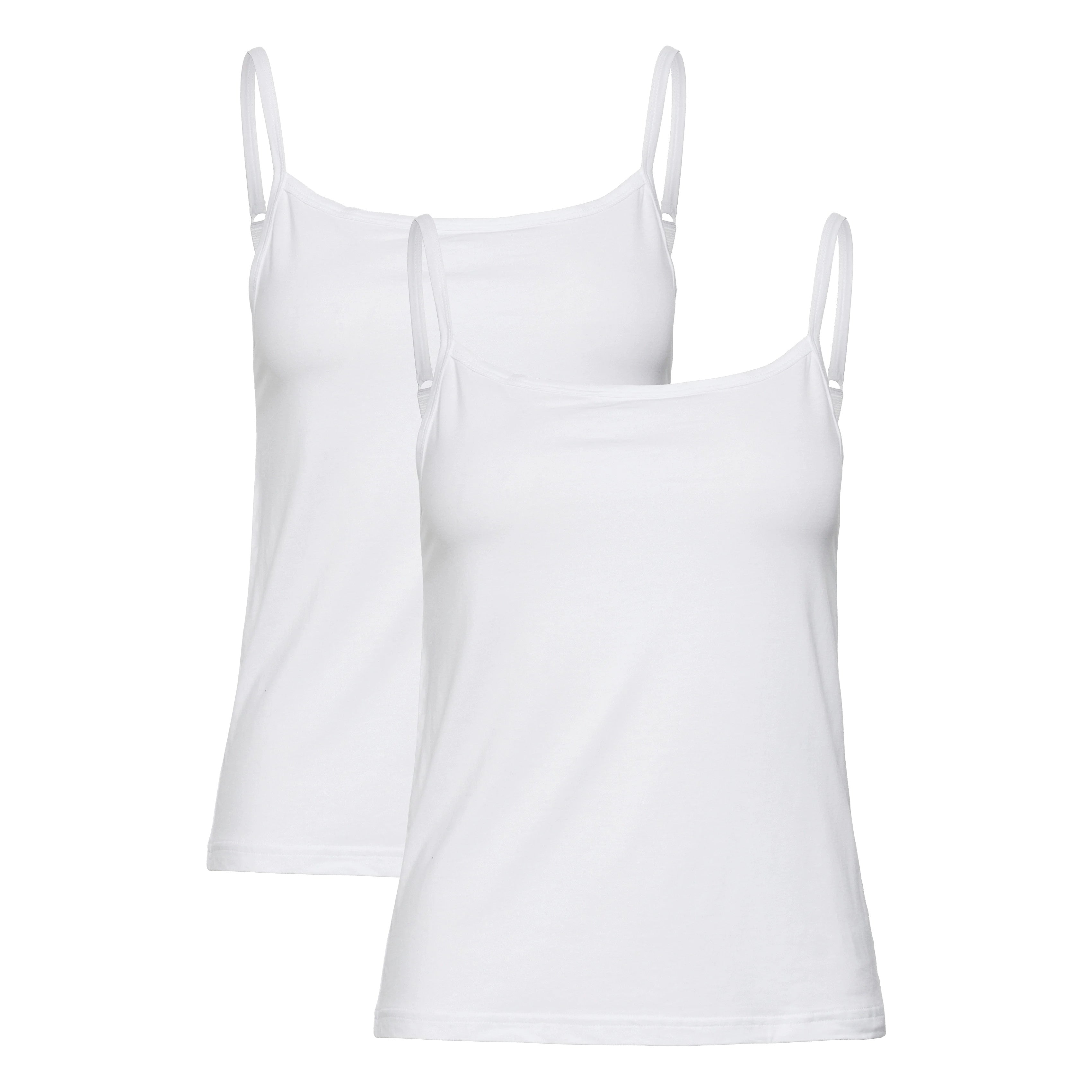 Urban Quest Damen Top "Bamboo" 2er Pack White
