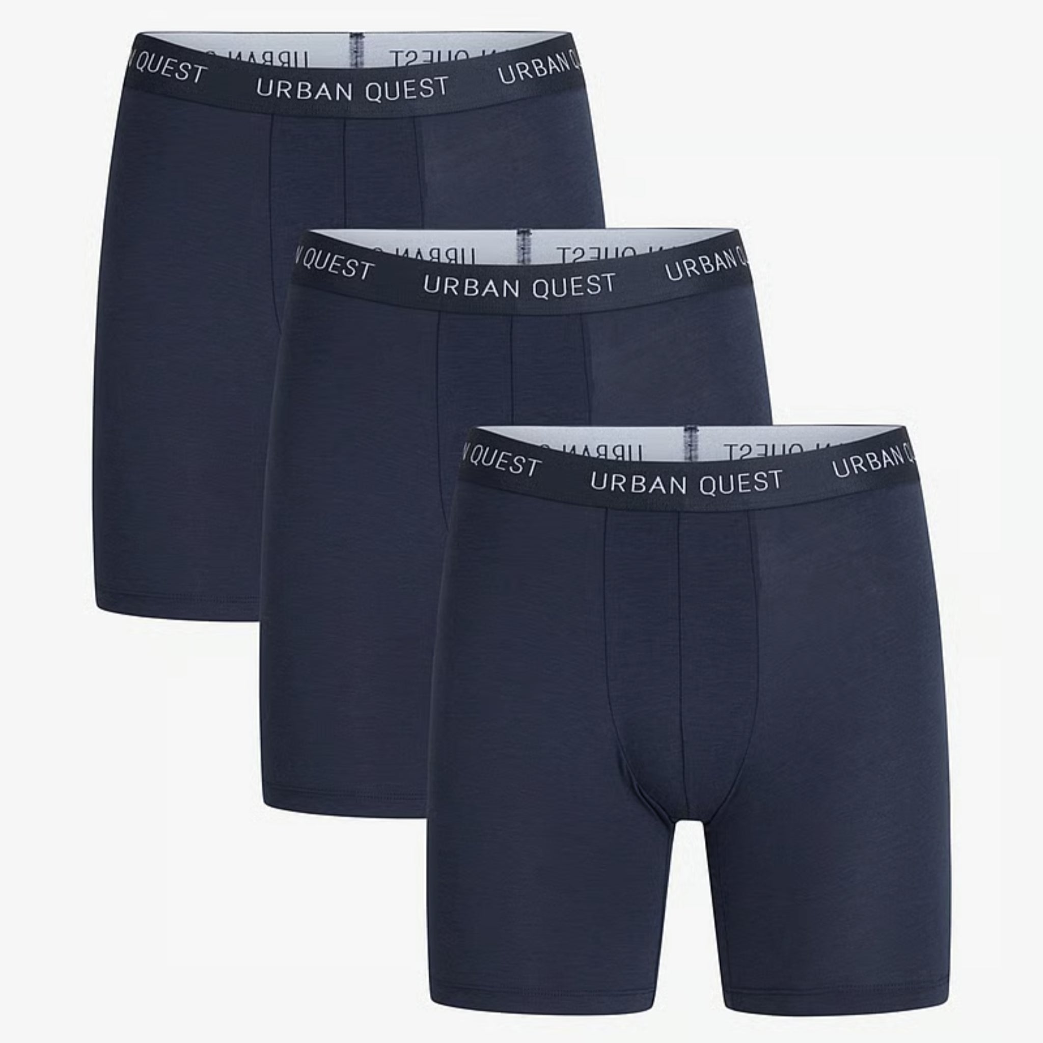 Urban Quest Herren Long Leg Tights "Bamboo" 3er Pack Navy