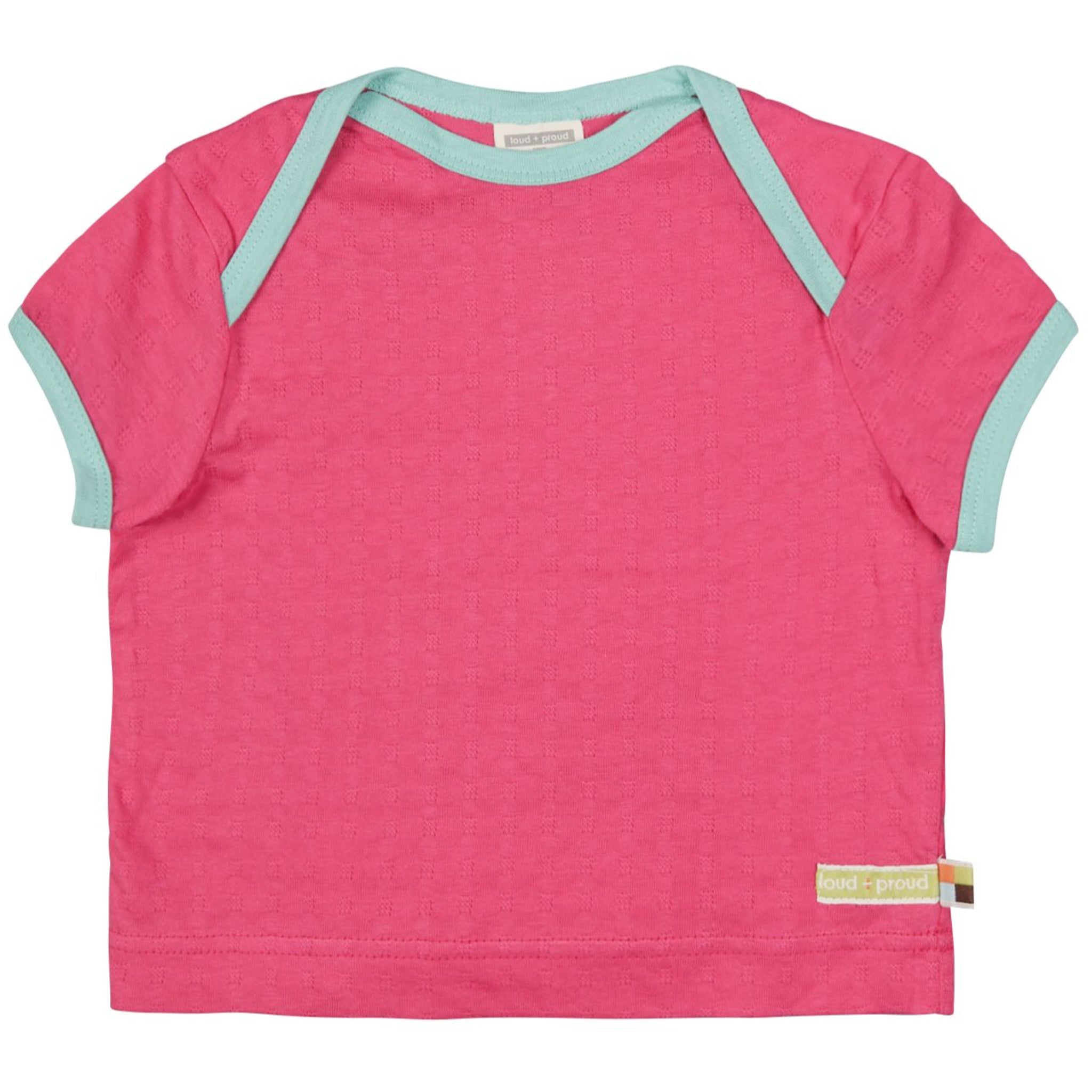 loud + proud T-Shirt mit Jacquard-Muster Azalea