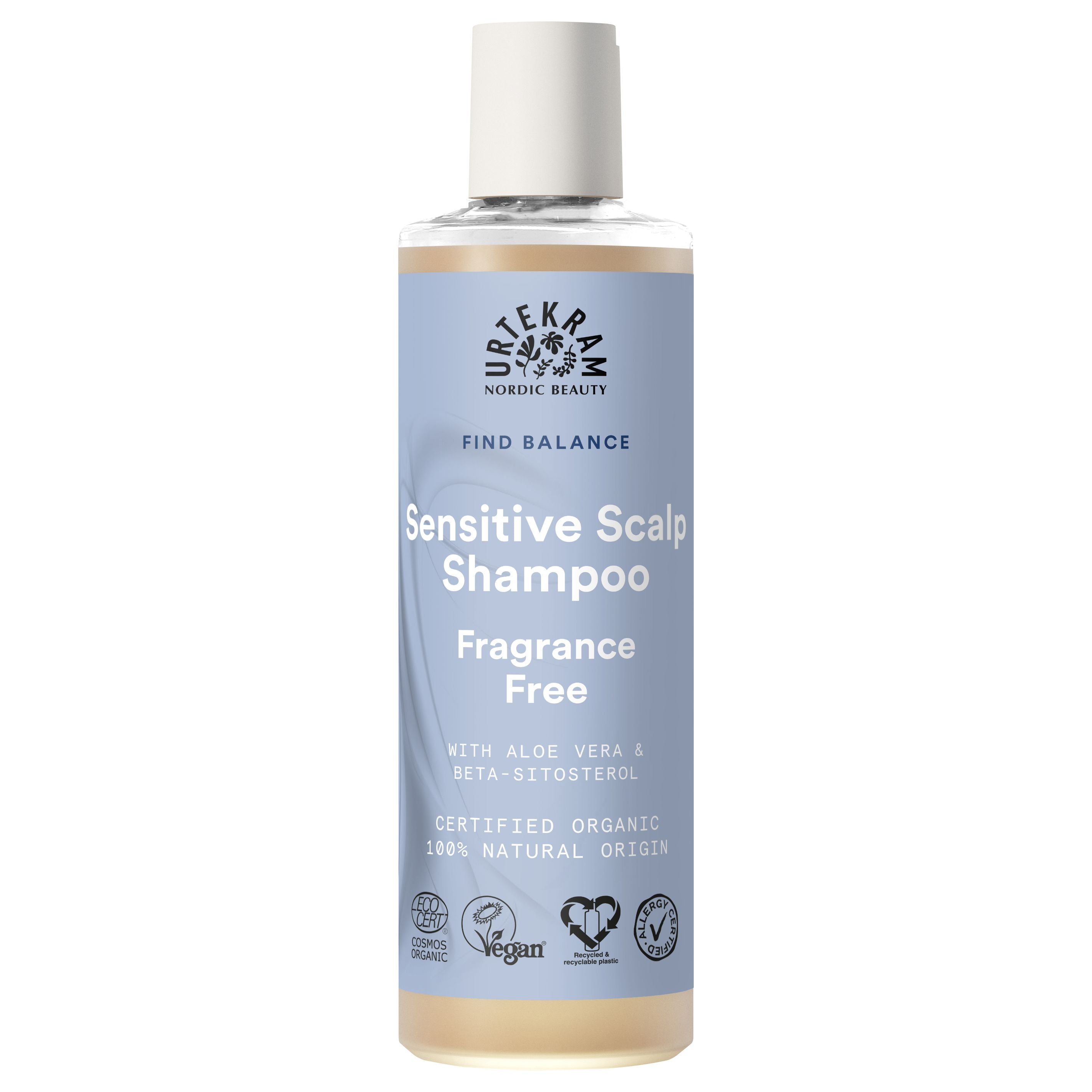 Urtekram Fragrance Free "Sensitive Scalp Shampoo" 250 ml