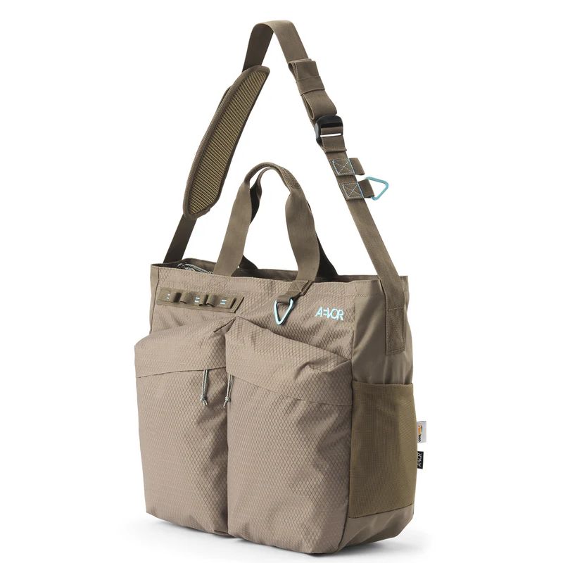 AEVOR Schultertasche "Utility Tote" Coffee Brown 3 l