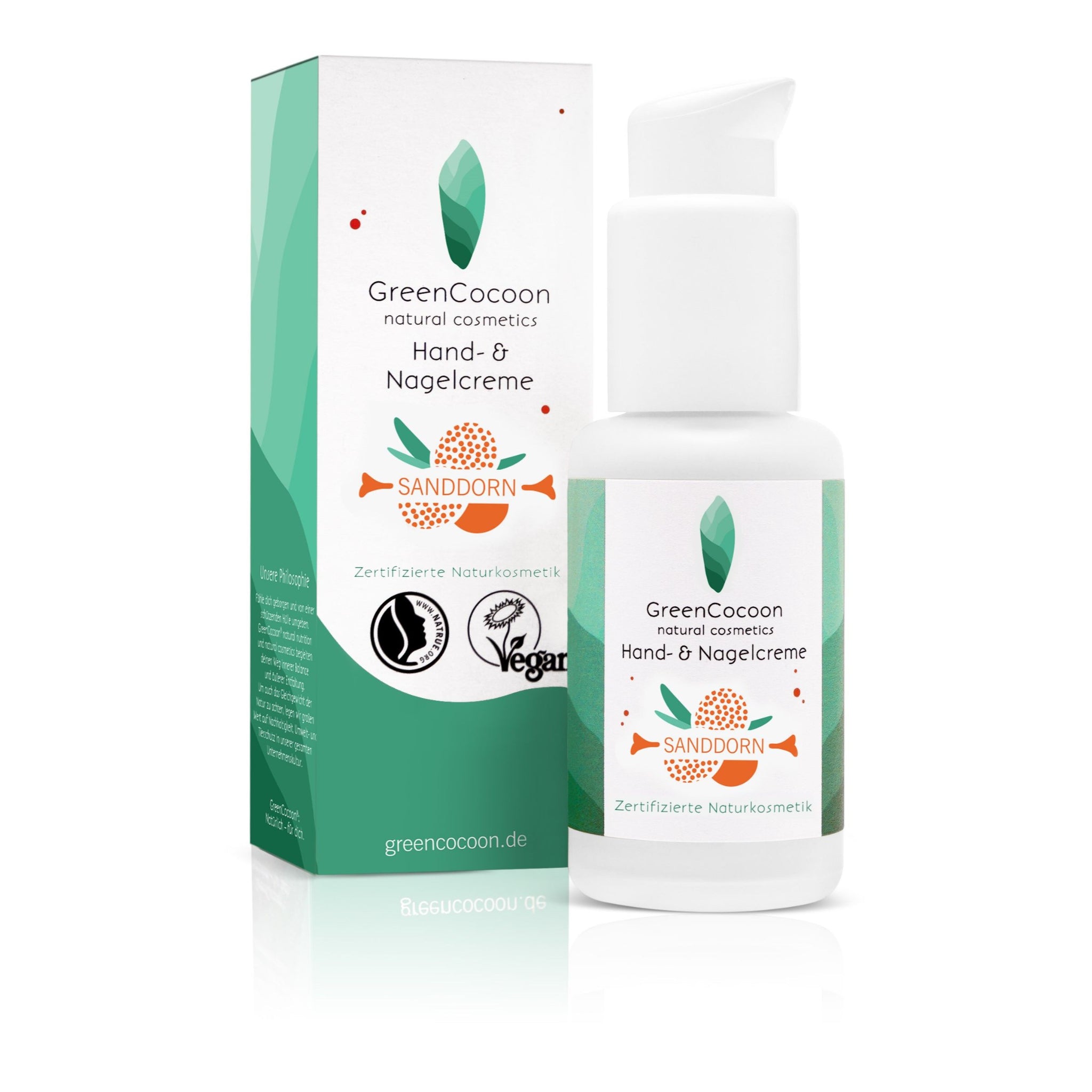 GreenCocoon Hand- und Nagelcreme "Sanddorn" 50 ml