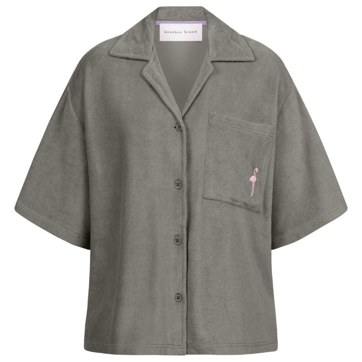 another brand Damen Hemd Frottee Steeple Gray