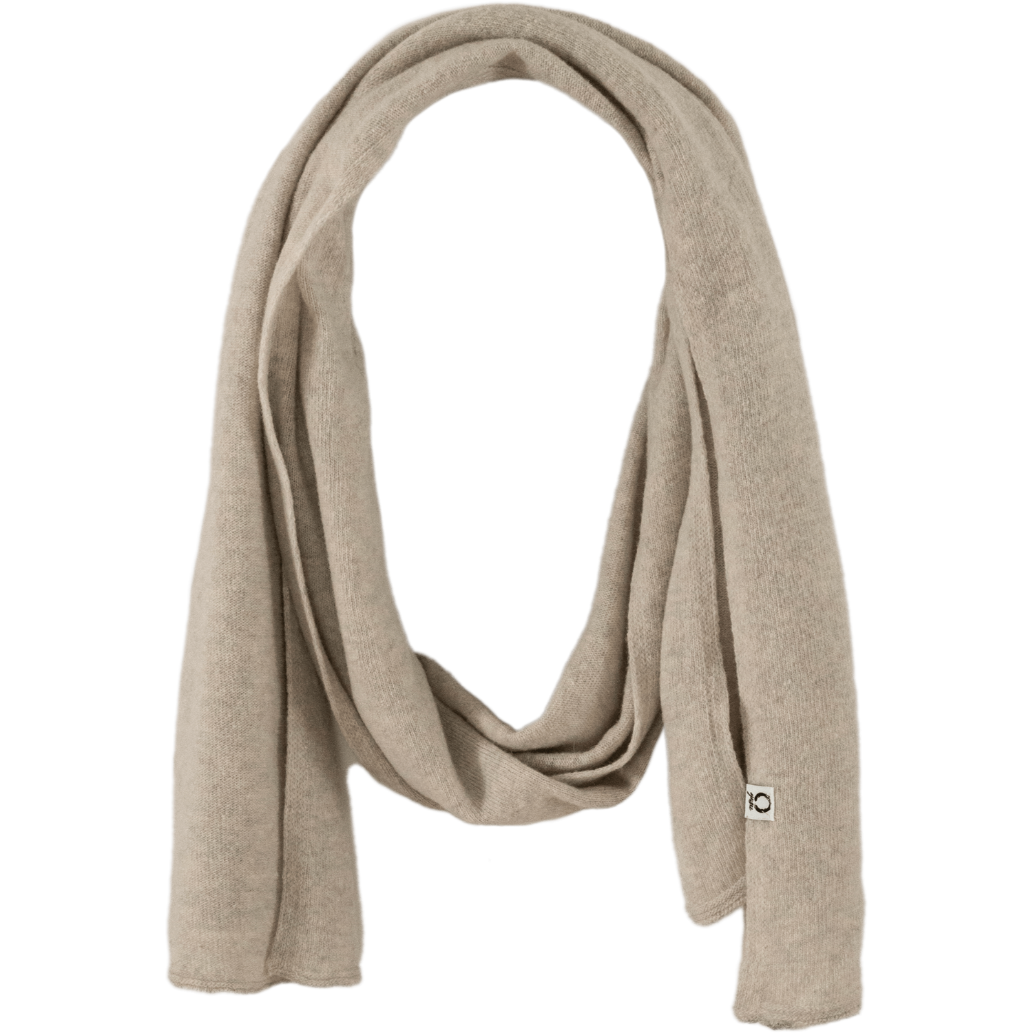 YASU Unisex Schal "JING" 180x50 cm Light Grey Solid