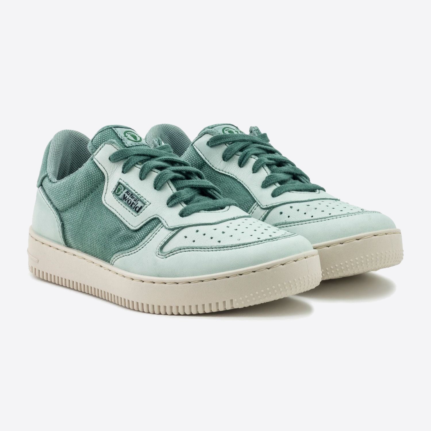 Natural World Vegane Damen Sneaker "Deportivo" Grün (Albahaca)