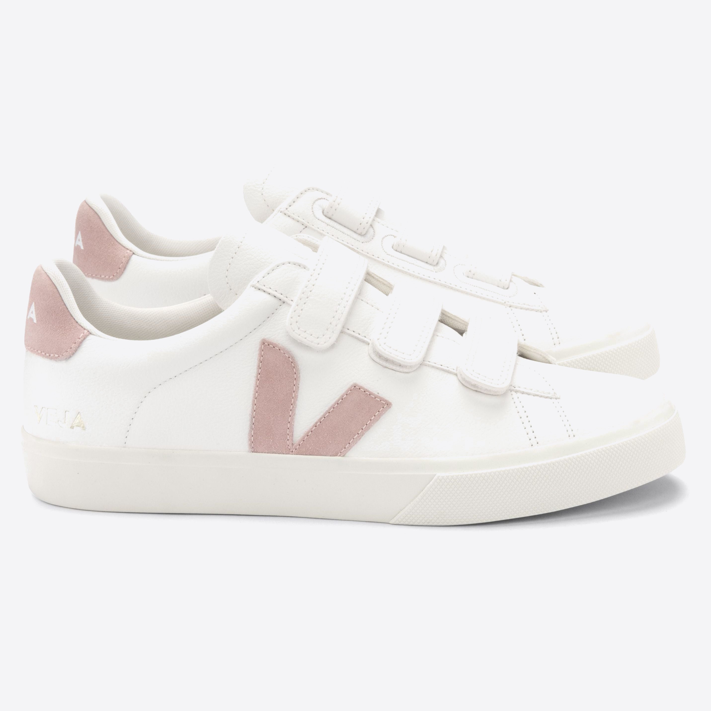 VEJA Damen Sneaker "RECIFE LOGO CHROMEFREE" 38 Weiß (Extra White Babe)