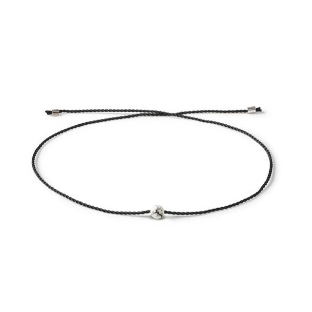 Seelenband Armband "Wachsendes Wunschband" Howlith Schwarz